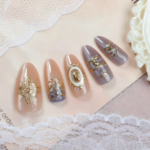 Finished Press-on Nails, Gradient Design