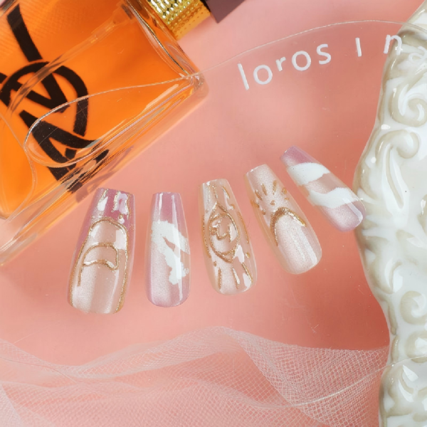 Finished Press-on Nails, New French Style