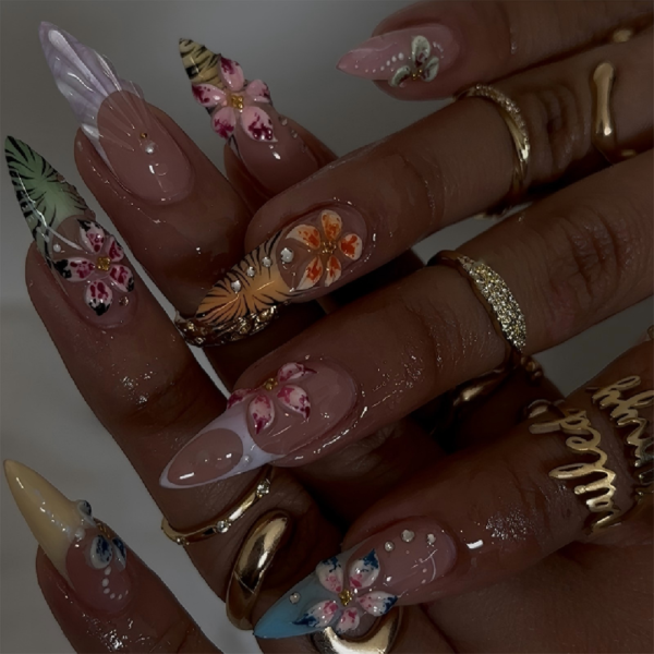 Finished Press-on Nails, INS Style, Minimalist & Stylish