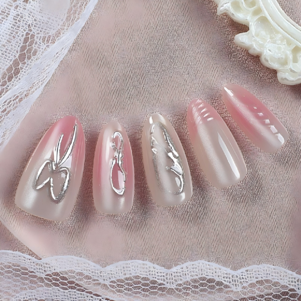 Finished Press-on Nails, New French Style