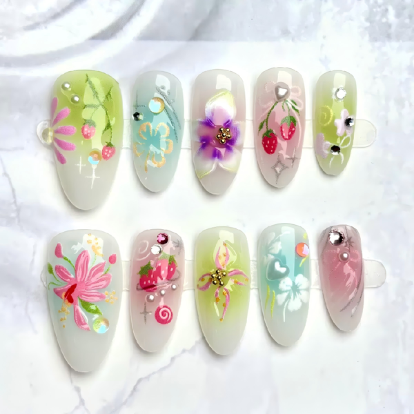 Handcrafted Spiritual Press-On Nails · Ritual Edition 131