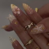 Frosted Press-on Nails with Fairy Vibe