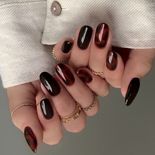 Finished Press-on Nails, French Style Nude Tone