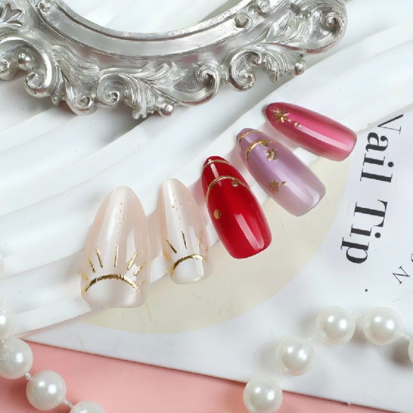 Finished Press-on Nails, New French Style