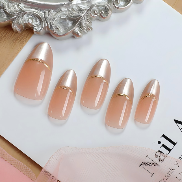 Finished Press-on Nails, New French Style