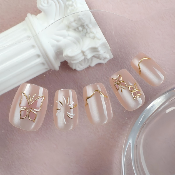 Finished Press-on Nails, INS Style, Minimalist & Stylish