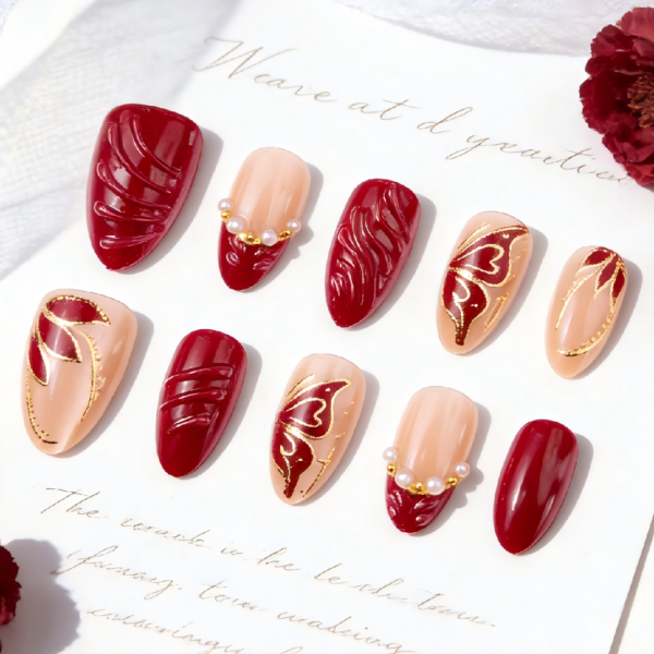 Handcrafted Spiritual Press-On Nails · Ritual Edition 121