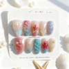 Frosted Press-on Nails with Fairy Vibe